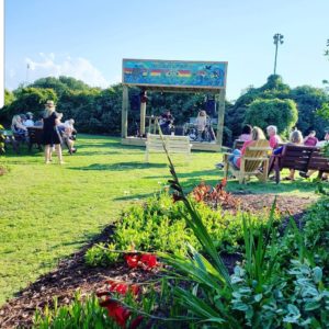 Stage for Live Music Outside Outer Banks